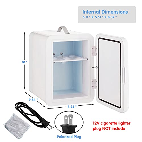 Mini Fridge for Skincare Beauty, YiiMO 4L 6Can Protable Small