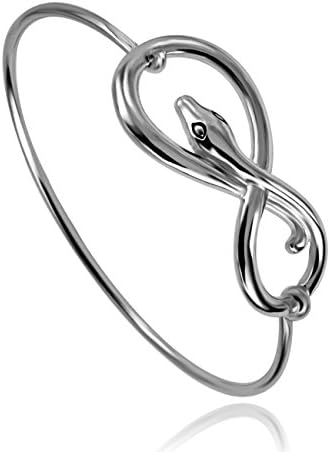 Fashion Jewelry Infinity Symbol Bangle 3 Colors Openable Hook Snake Wrap Bangle Bracelet
