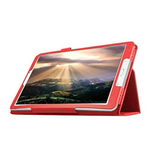 Hunputa New Folio Case Cover Holder For Samsung Galaxy Tab A 7.0 7-inch Tablet T280/T285 (Red)