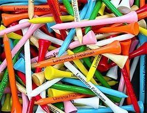 Personalized Wooden 2 3/4" Golf Tees (Pack of 500) Assorted Mix