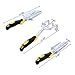 SONGMICS Garden Tool Set 3-Piece Garden Kit Includes Trowel Transplanter and Cultivator with Heavy Duty Cast-aluminum Heads Ergonomic Handles UGGT003