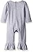 Mud Pie Baby Girl Holiday One Piece Playwear Set Long Sleeve, Pumpkin, 0-6 Months