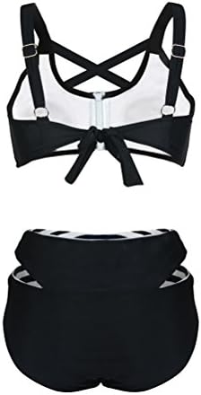 Happybai Women's Sexy Push Up High Waisted Padded 2 Piece Bikini Set Swimsuits