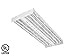 Lithonia Lighting IBZT5 6 Contractor Select 6-Light T5HO Fluorescent High Bay, 120 Volts, 54 Watts, 6 Lamps, White