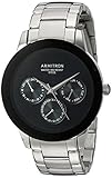 Armitron Men's 20/5165BKSV Multi-Function Dial Silver-Tone Bracelet Watch