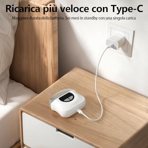 Tagliaunghie Elettrico Tagliaunghie per Piedi, 3 in 1 Tagliaunghie Automatico con LED, Tagliaunghie Elettrico Portatile per Unghie con 3 Velocità, Nessun Rumore, per Neonati, Adulti, Anziani-Grigio