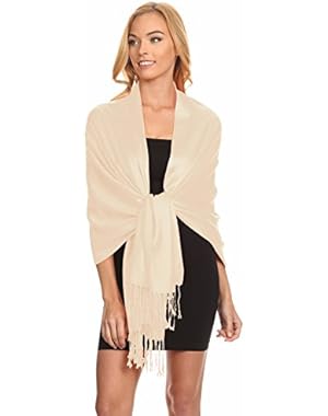 Wrap Scarf Pashmina Shawls and Wraps, Silky Wedding Scarf Stole for Women