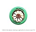 Fuzion 10 Spoke Metal Core 110mm Pro Scooter Wheel with ABEC 9 Bearings (Gold+Teal)