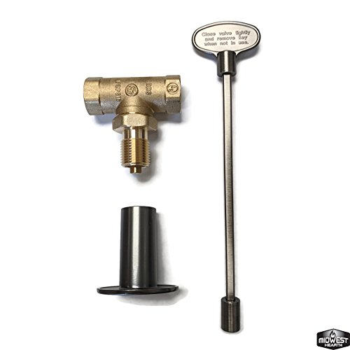 Midwest Hearth Gas Fire Pit Key Valve Kit 1/2" NPT Pewter Pricepulse