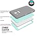 BAUBEY Case for Samsung Tab A6 7.0 2016 SM-T280 T285, Hybrid Heavy Duty Shockproof Impact Resist Hard Rubber Protective Case Cover for Samsung Galaxy Tab A6 7.0 2016 SM-T280 SM-T285 (Grey / Aqua)