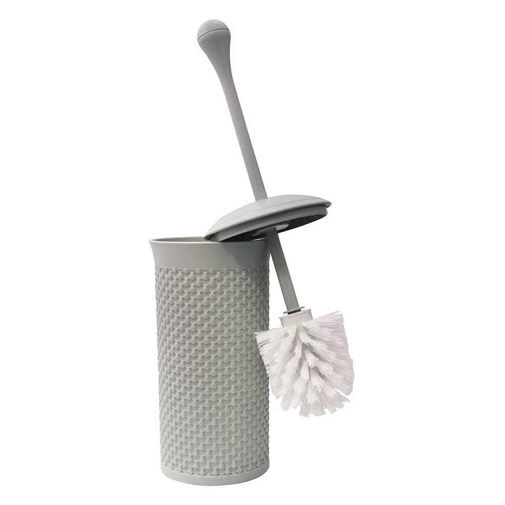 JVL Droplette Design Plastic Toilet Brush, 40 x 12cm approx.