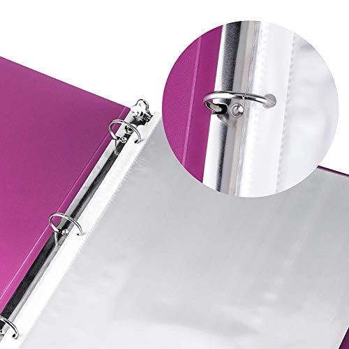 image for Ktrio Sheet Protectors 8.5 x 11 Inches Clear Page Protectors for 3 Rin