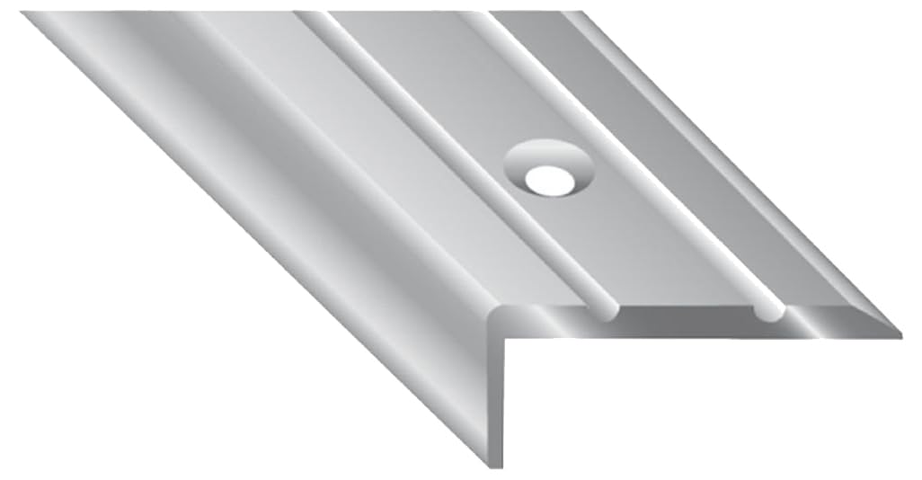 Kügele Tiered Angle Aluminium Silver Anodised, Hole Punched, 25/10/1000 mm, 105B S 100