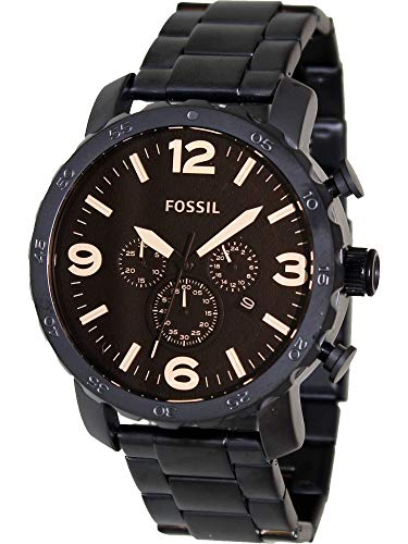 Fossil JR1356 Nate Stainless Steel Watch Black