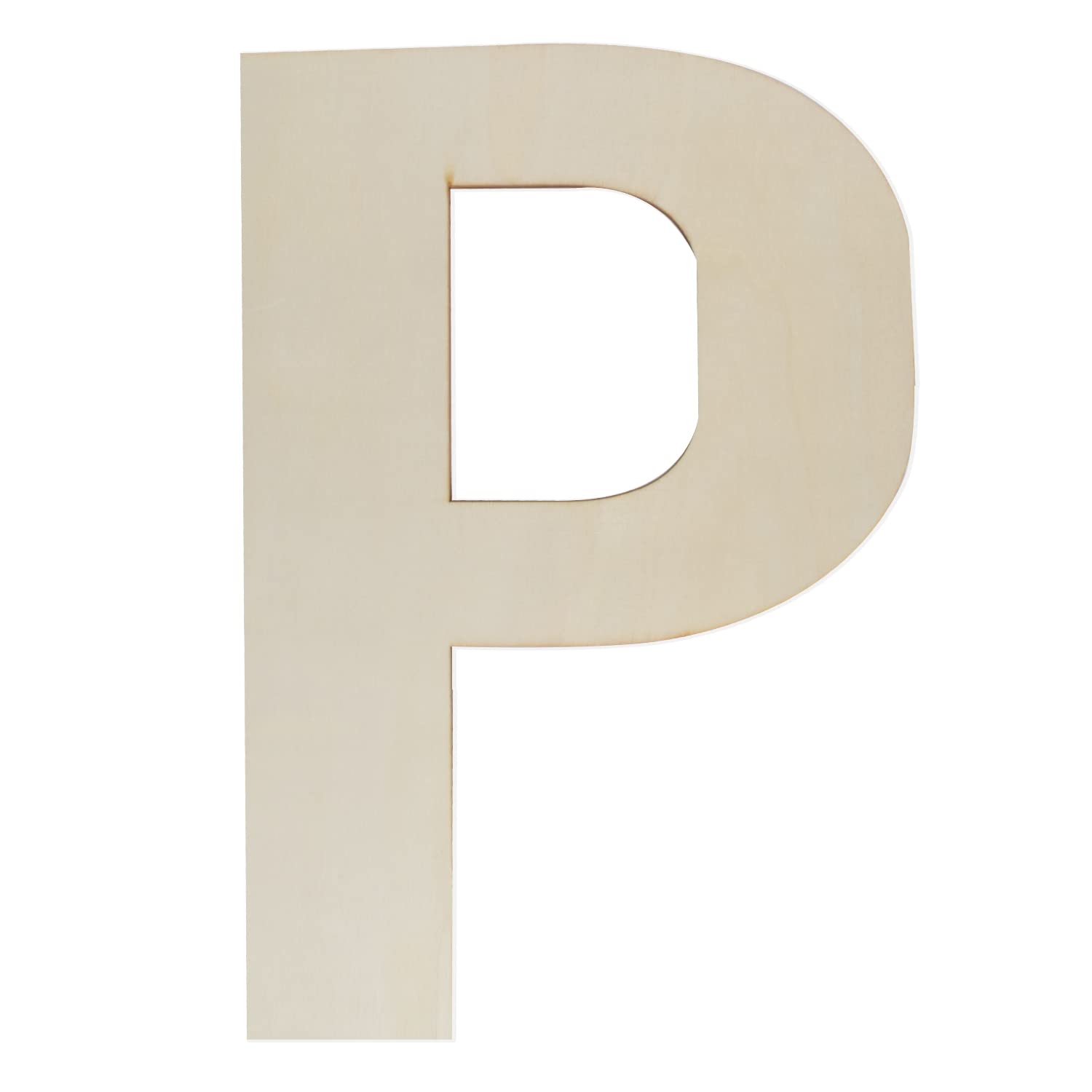Wooden Letters 12 Inch, Big Wooden Letter P Shapes Cutouts Blank Unfinished Large Wood Alphabet Letters for DIY Crafts Wall Decor Painting Wedding Birthday Party Decoration Room Home Decorations
