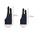 Bignc Drawing Glove 4 Packs(2 Women pcs+2 Men pcs) for Graphic Tablet Art Creation Pen Display(Black)