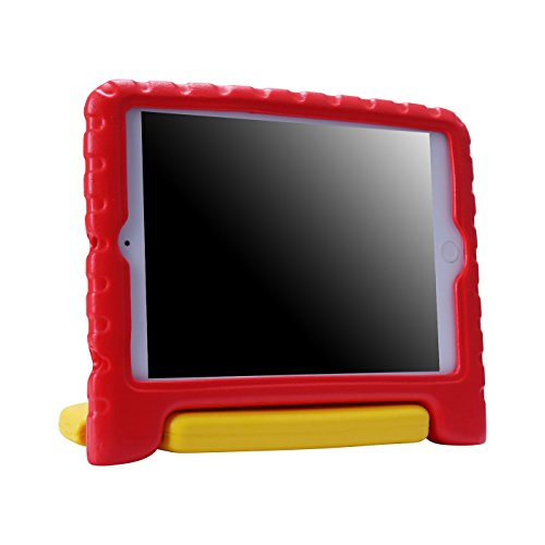 HDE iPad Mini Kids Case Shockproof Handle Stand Cover for Apple iPad Mini 2/3 Retina (Red & Yellow)