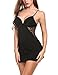 Avidlove Women Chemises Sexy Lingerie Lace Babydoll Full Slip Sleepwear Dress Black XXL