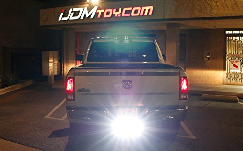 iJDMTOY Tow Hitch Mount 40W High Power CREE LED Reverse Lights, Off-Road Rear Search Lighting For 2003-up Dodge RAM 1500 (w/ Brackets, Switch & Wiring Harness)