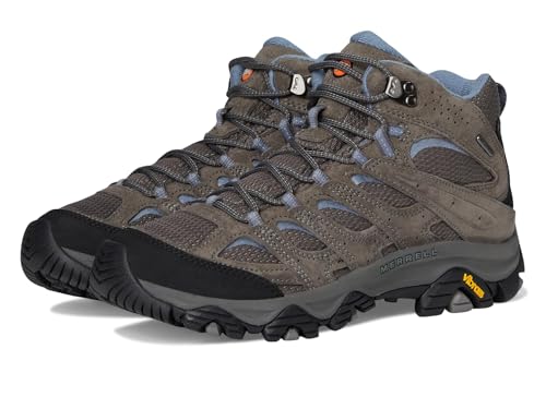 Merrell Women's Moab 3 Mid Waterproof Hiking Boot, New Granite, 6 Wide