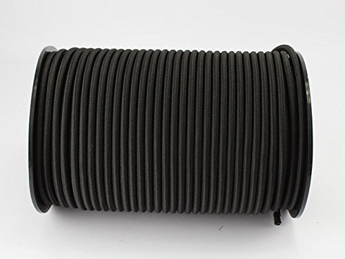 30 m Wire Rope Elastic Rope – Expander Rope 8 mm Black Rubber Rope