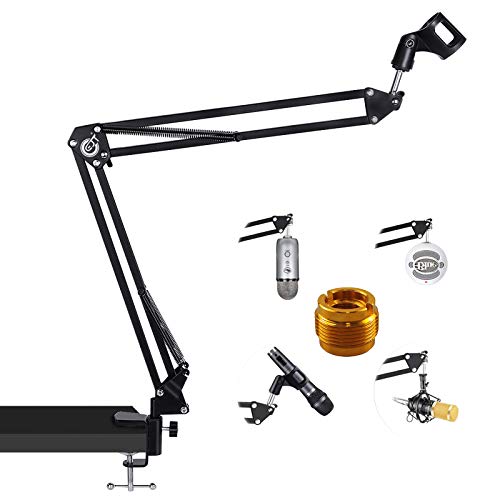 EJT Microphone Stand Desk Adjustable Microphone Boom Arm Made of