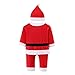 FEYG Baby Boys Girl Christmas Santa Claus Suit 2 pcs Xmas Costume Romper Outfit & Hat
