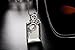 Alvdis Premium Rectangle Shaped Coffee Crystal Pendant Long Chain Necklace - Elegant & Classy Design (White)
