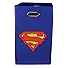 Superman Logo Folding Laundry Basket Blue
