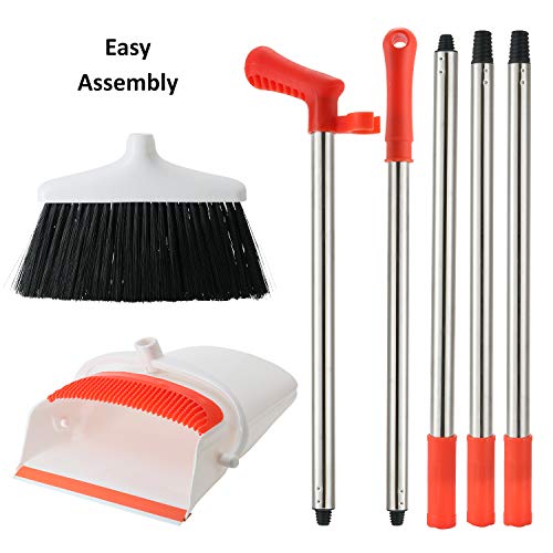 4 Broom+Dustpan+Set+Extendable+Broomstick