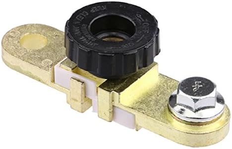 Naladoo Car Accessory Brass Side Mount Car Auto Side Post Battery Master Disconnect Cut Off Switch (Black)