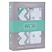 Waterproof Changing Pad Cover Sheets 2-Pack for Baby Boy or Baby Girl - (Grey Chevron & Polka Dots)