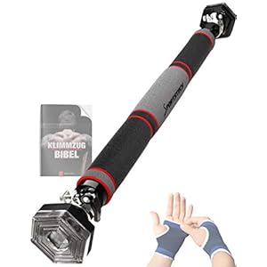 Sportstech optrekstang met uniek zeshoekig systeem van Sportstech KS200 – met 3-laagse bekleding, veiligheidsspanners, 6…