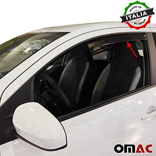 Omac GmbH front wind and rain deflector, for 5 door Citroen C1, Peugeot 108, Toyota Aygo