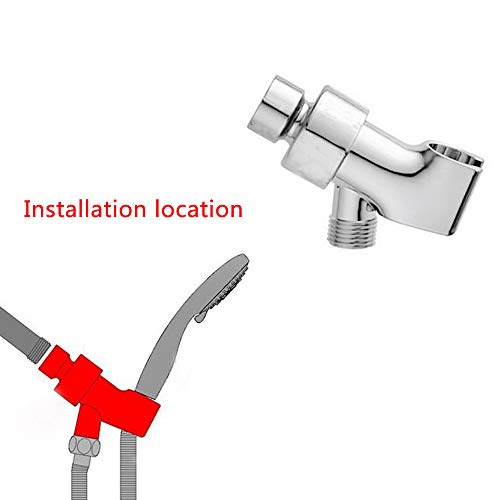 Nosame Shower Head Holder, Adjustable Shower Arm Mount, Chrome,Mount Handheld shower head Holder Bracket