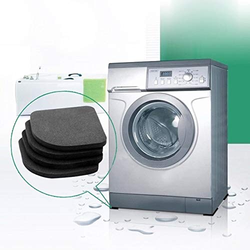 BeesClover New 4pcs Washing Machine Pad Refrigerator Floor Protectors Anti Vibration Furniture Shock Proof Non Slip Feet Tailorable Mat Show
