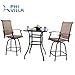 PHI VILLA Bar Height Bistro Table Outdoor Bar Table