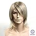 SureWells Medium style Straight Men Wig,Golden Blonde color