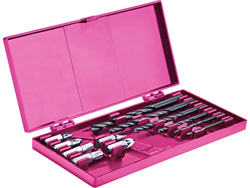 EXTOL Lady Akkuschrauber pink, 12V Li-Ion, 1300mAh, mit Transporttasche inkl. Zubehör von 6 Bits (Längsschlitz, PH und… – Bild 6