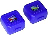 Crocodile Creek Kids Eco Reusable Vehicle Snack Keeper (Set of 2), Blue
