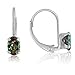 Sterling Silver Mystic Fire Topaz Leverback Earrings (1ct tw)