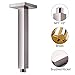 SR SUN RISE 16 Inches Brushed Nickel Shower System Bathroom Luxury Rain Mixer Shower Combo Set Ceiling Mounted Rainfall Shower Head Faucet (Contain Shower Faucet Rough-In Valve Body and Trim)