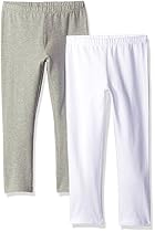 The Children's Place Girls' Big Girls' Capri Legging (Pack of 2), Heather Grey, Medium/7/8