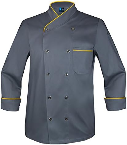 10oz apparel Twill Snap Front Chef Coat Long Sleeve