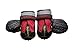 My Busy Dog Water Resistant Dog Shoes with Two Reflective Fastening Straps and Rugged Anti-Slip Sole | Dog Boots Perfect for Small Medium Large Dogs | Size Chart in Pictures (Size 7, Red)