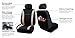 FH Group Car Seat Covers Cosmopolitan Flat Cloth Full Set Seat Covers, Car Accessories Beige Combo Steering Wheel Cover and Seat Belt Pads Airbag and Split Rear Universal Fit for Cars Vans Truck