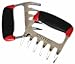 Premiala Meat Claws Stainless Steel - Premium Soft Rubber Handles for Ultimate Comfort and Grip! Wolverine Claws shreds Pulled Pork and BBQ Meat quickly and easily!