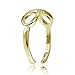 Hoops & Loops Yellow Gold Flashed Sterling Silver Figure 8 Infinity Toe Ring