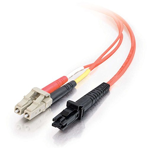 C2G 33181 OM1 Fiber Optic Cable - MTRJ-LC 62.5/125 Duplex Multimode PVC Fiber Cable, Orange (3.3 Feet, 1 Meter)