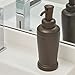 iDesign 93780 Kent Plastic Liquid Soap Pump and Lotion Dispenser for Kitchen, Bathroom, Sink, Vanity, 3.46